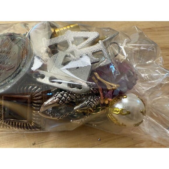 Chunky Mixed Pendant Lot, Wearable or Craft, Mixed Metal, Boho, Gypsy, Eclectic, - Picture 7 of 9